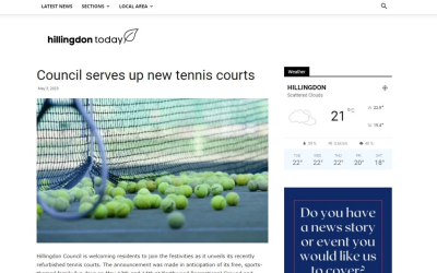 Council serves up new tennis courts