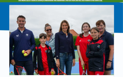 Culture Secretary Lucy Frazer marks refurbishment of 1,000 public tennis courts
